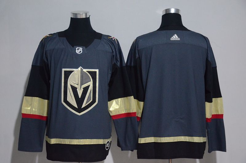 Youth Vegas Golden Knights Blank Fanatics Branded Breakaway Home Gray Adidas NHL Jersey->->Youth Jersey